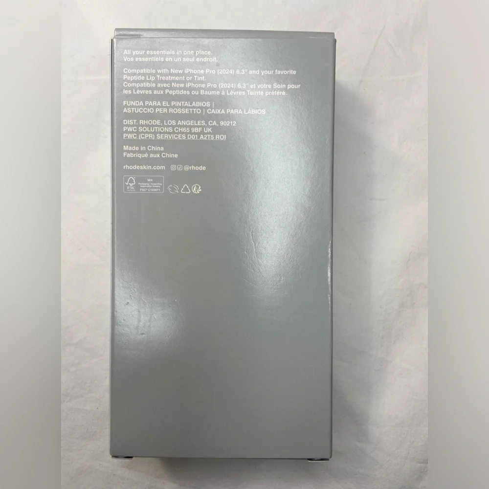 RHODE Gray Lip Case Iphone 16 Pro‎ NIB